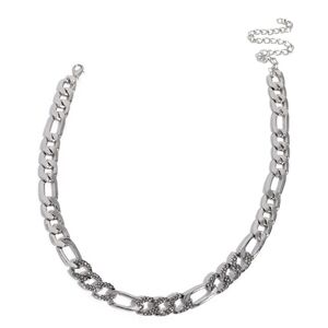 Daring Delight Paparazzi Dazzling Silver Chain Necklace Fashion Choker Jewelry
